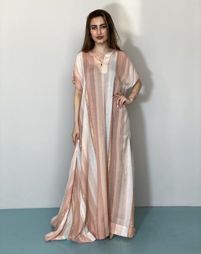 Lelas Stripe orange Jalabya