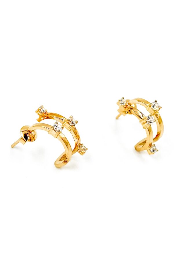 Starry Gold Earrings 18k