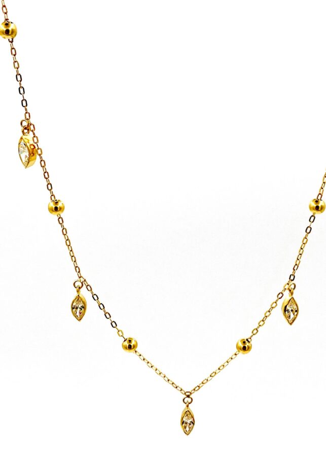 Starry eyes necklace 21k
