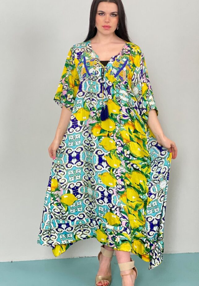 Floral summer dress w/ chiffon materials