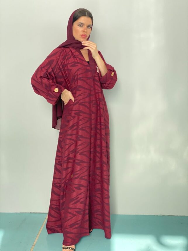 Colored Abaya, crepe materials