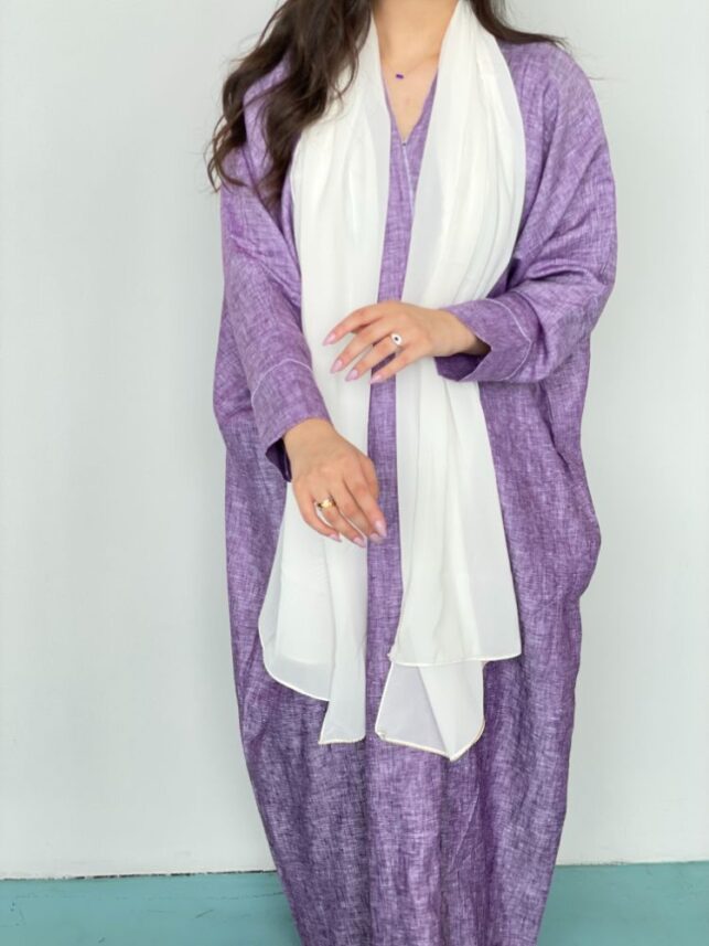Colored Abaya, cotton materials