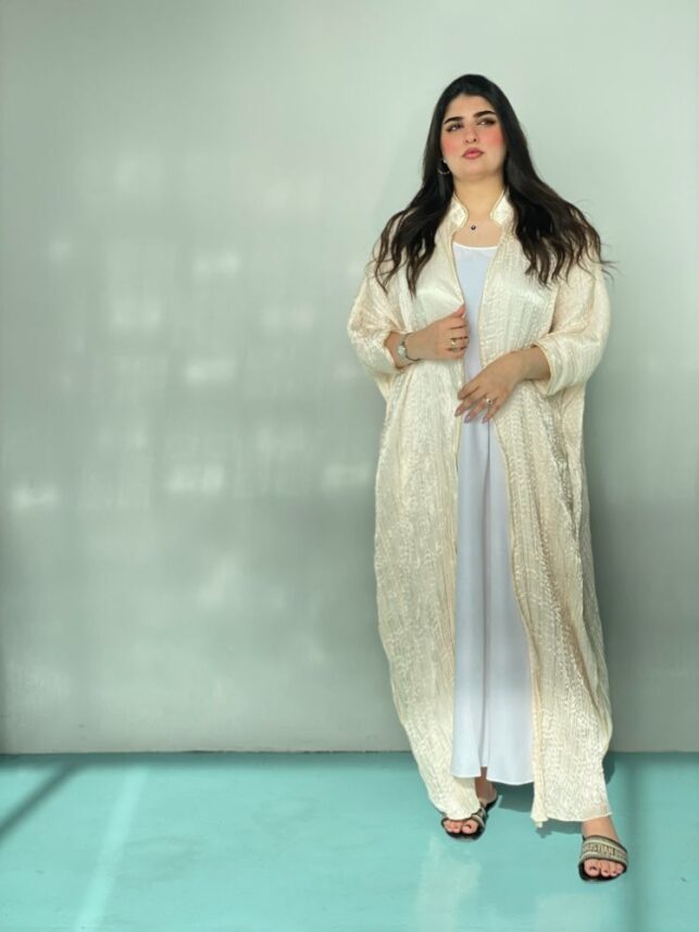 Long silk cardigan