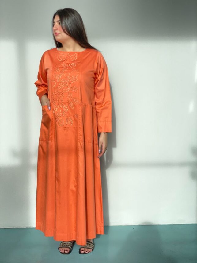 Long sleeve dress, Cotton materials