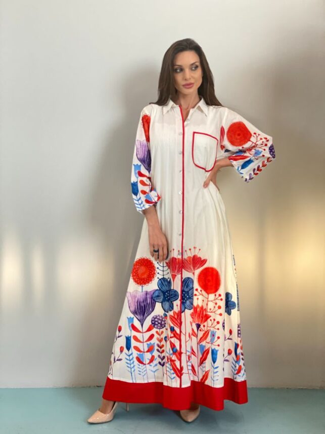 Summer Caftan cotton materials