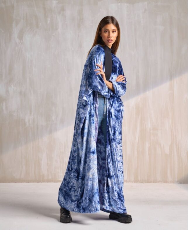 Winter velvet long Coat