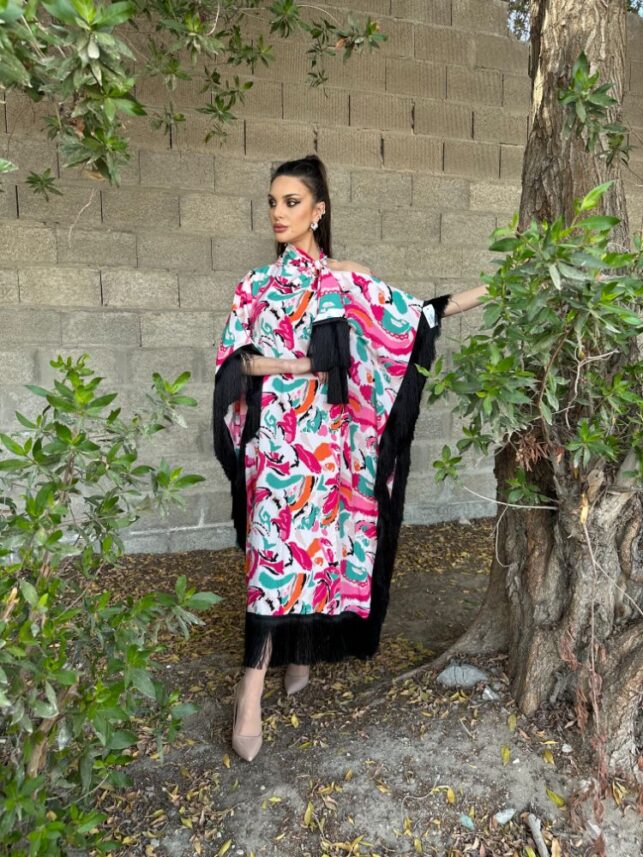 Painted tasil summer dress, Cotton materials