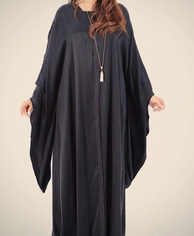 Flare abaya with silk georgette materials