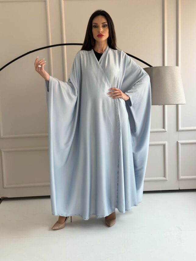 Bisht type abaya, Crepe rayon materials
