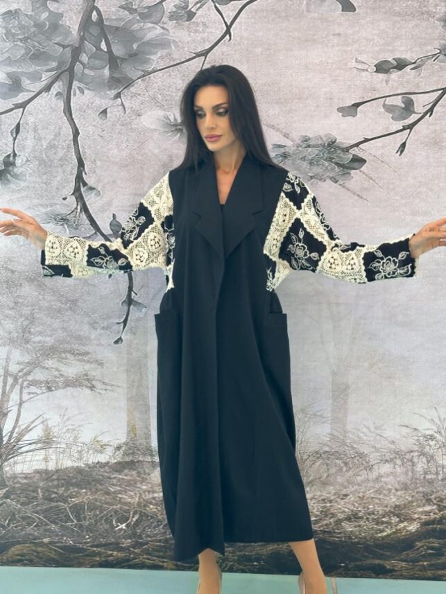 Designed Cardigan, Cotton linen materials S-24-7