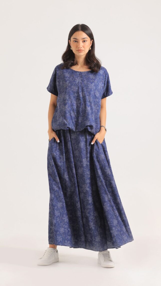 Top & Skirt, Denim materials