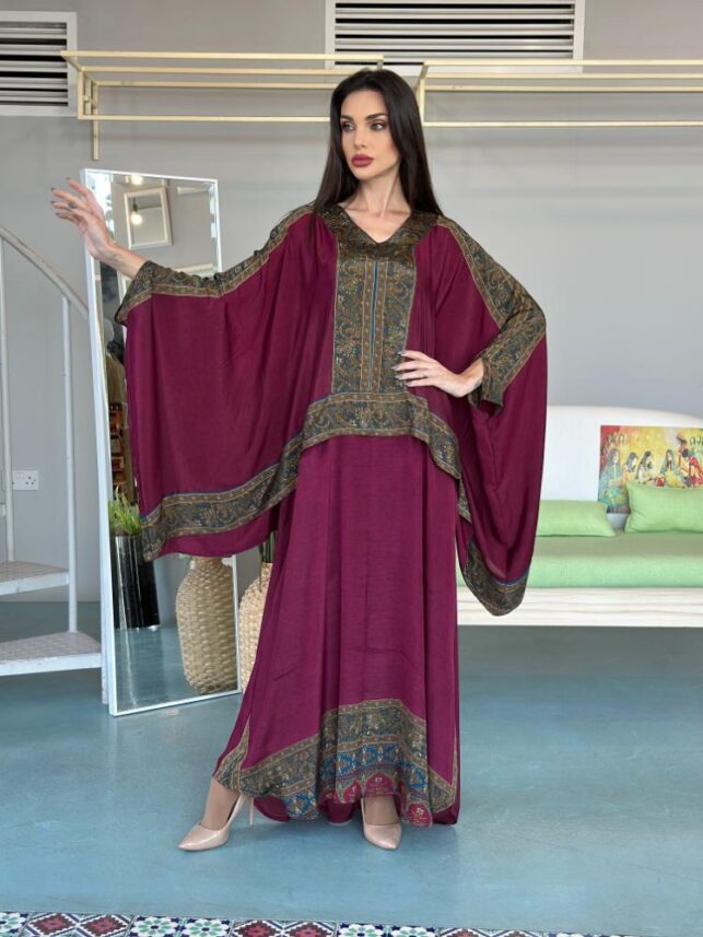 Color Combi Jalabiya, Satin Materials