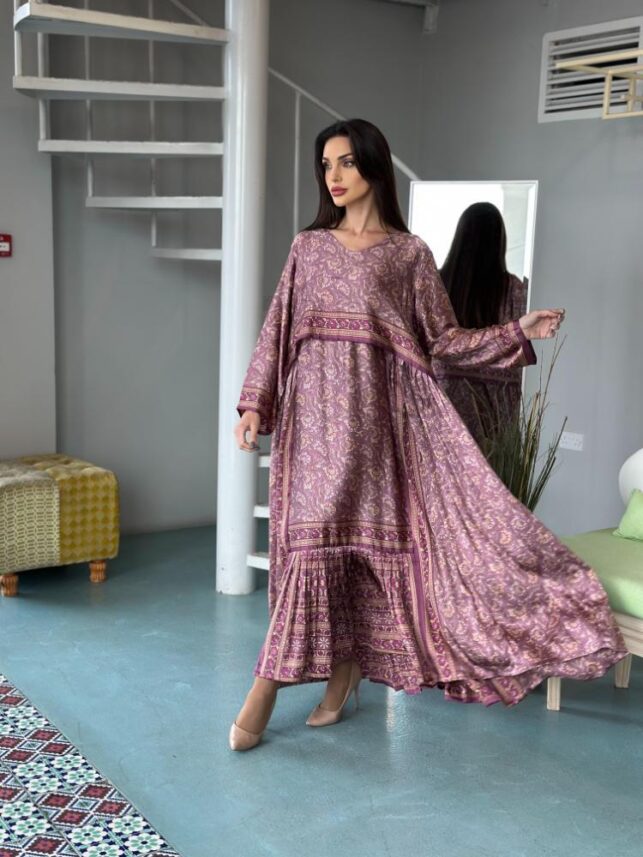 Stylish Ramadan Jalabiya, Chiffon materials