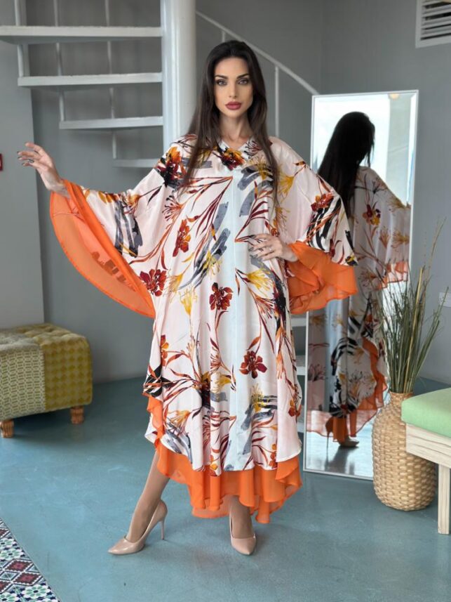 Floral Makarena Dress, Chiffon materials