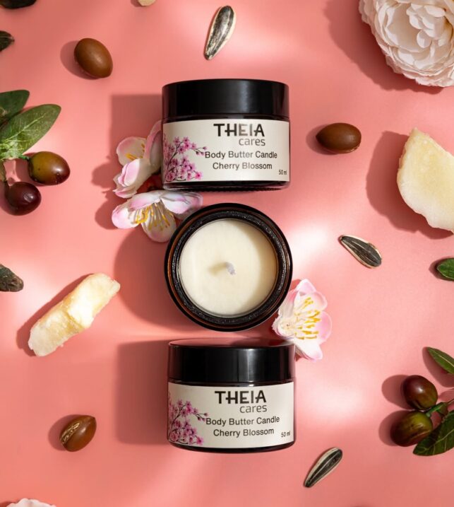 Body butter Candle, Cherry Blossoms Scent