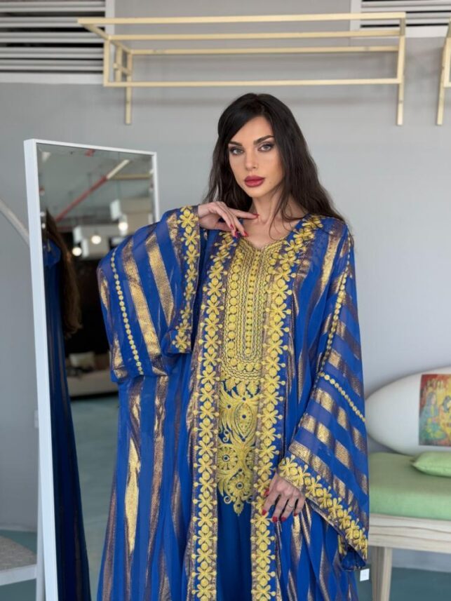 Checkered Ramadan Jalabiya, Twill Materials