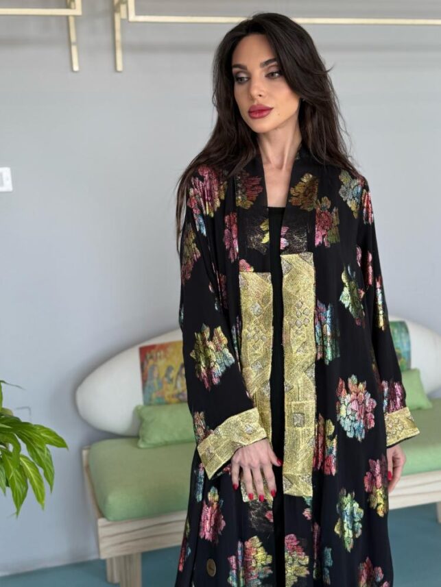 Floral Abaya, Poplin Materials