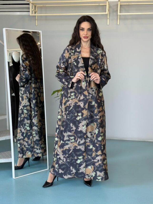A line Camouflage Abaya, Nylon materials
