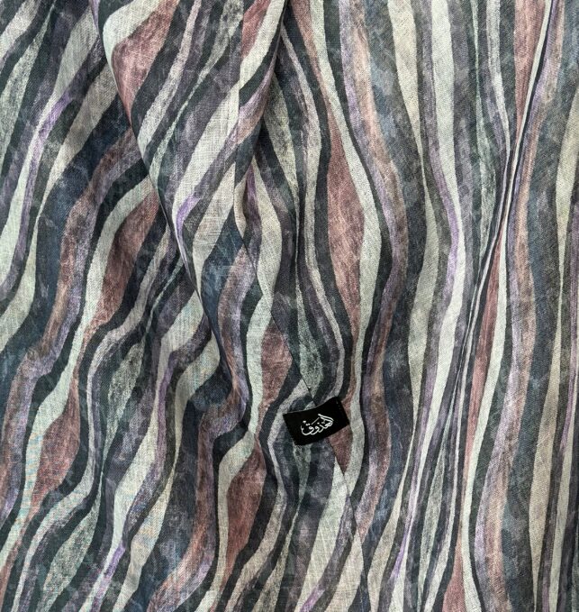 Stripe Abaya, Linen Materials