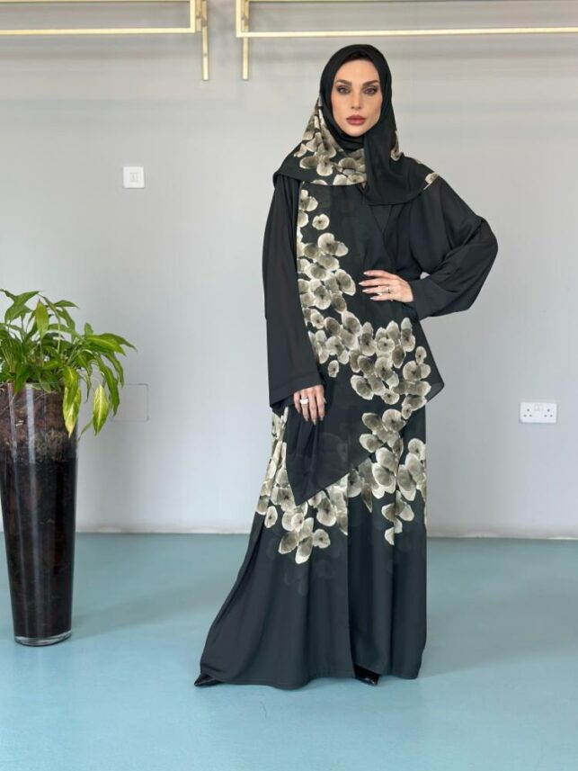 Floral Abaya, Merino Materials