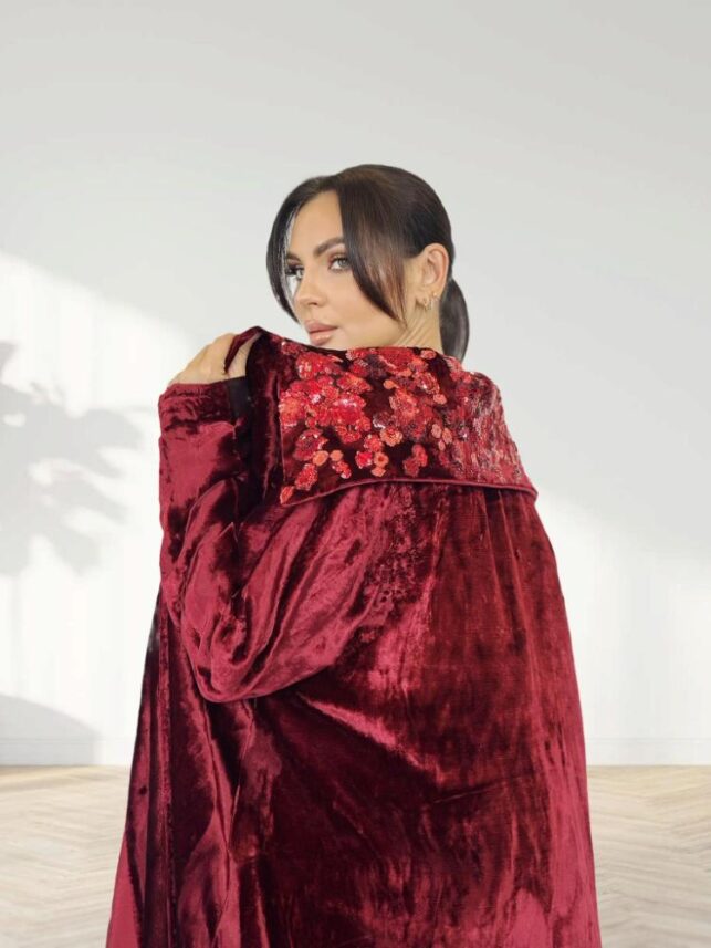 Tail Jalabiya Vamp style, Velvet Materials