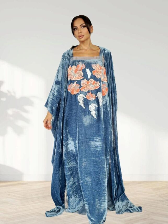 Dainty Winter Jalabiya, Velvet Materials